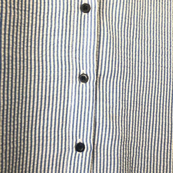 TOPSHOP Striped Buttons Down Shirt Size 2 - Picture 4 of 7